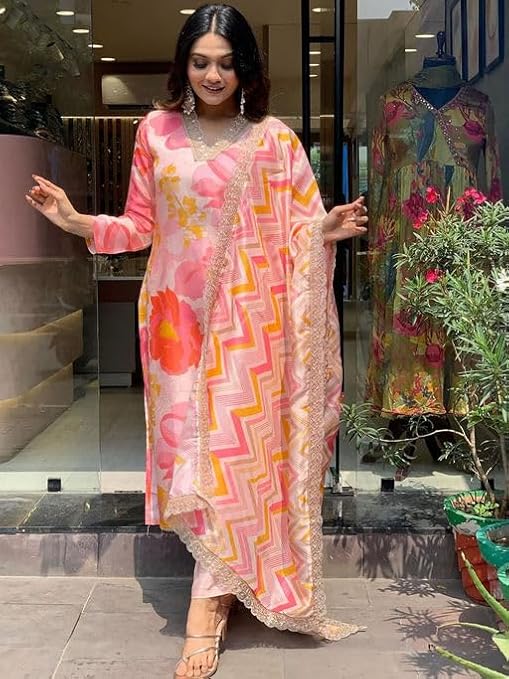 Stylo Women's Kurta & Pant with Dupatta