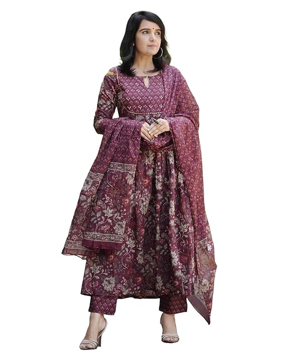 Aahana Women Printed Kurta and Pant Set with Dupatta