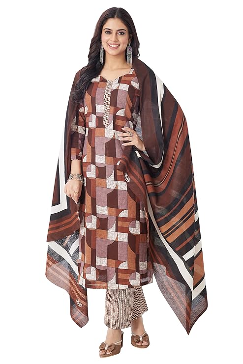 Meher Cotton Printed Readymade Salwar Suit For Women