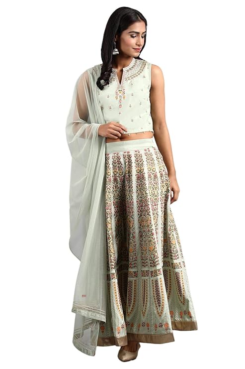 Wisteria for Women's Synthetic Salwar Suit Set