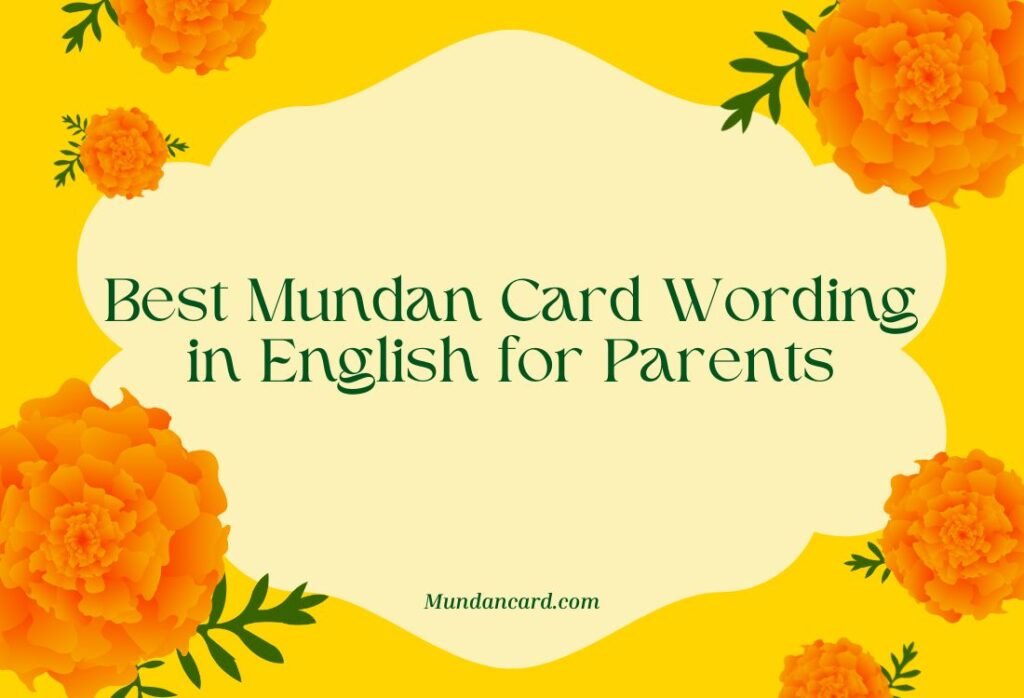 Best Mundan Card Wording in English – Simple, Meaningful & Parent-Approved