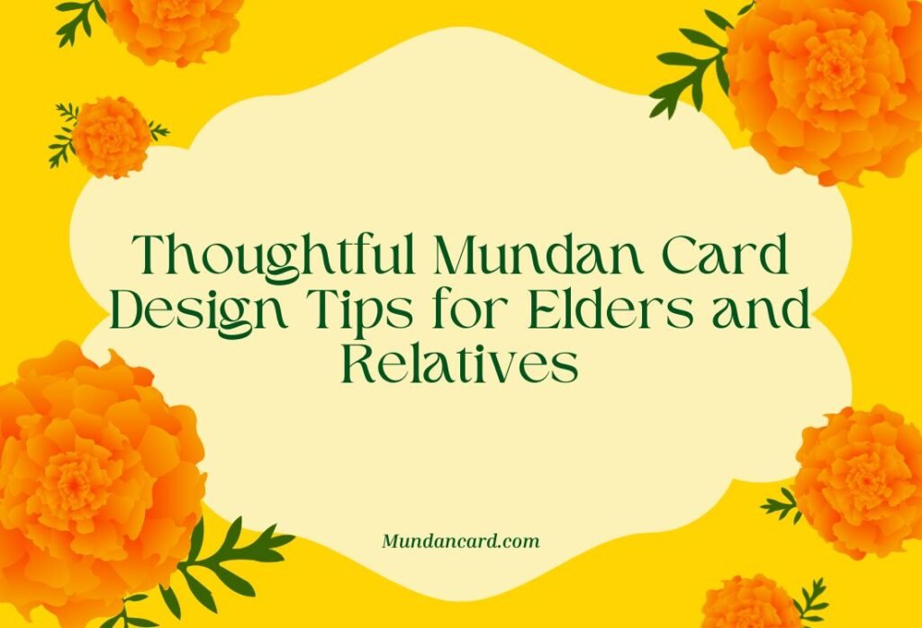 Thoughtful Mundan Card Design Tips for Elders and Relatives